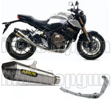 Complete Catalytic Exhaust System With Sound Certification X-Kone Nichrom Carbon - Arrow Special Parts Compatible With Honda Cbr 650 R (2019-2023)