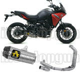 Complete Catalytic Exhaust System With Sound Certification Works Titanium Carbon - Arrow Special Parts Compatible With Yamaha Mt-07 (2021-2024)