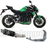 Complete Non-Catalytic Exhaust System With Sound Certification Gp2 Gp-2 Black Nichrom Stainless Steel - Arrow Special Parts Compatible With Kawasaki Z 900 A2 (2019-2024)