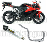 Complete Non-Catalytic Exhaust System With Sound Certification Indy-Race Aluminium Carbon - Arrow Special Parts Compatible With Honda Cbr 600 Rr (2009-2012)