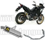 Complete Non-Catalytic Exhaust System With Sound Certification Maxi Race-Tech Titanium Stainless Steel - Arrow Special Parts Compatible With Honda Crf 1100 L Africa Twin (2020-2023)