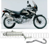 Complete Non-Catalytic Exhaust System With Sound Certification Paris Dacar Stainless Steel Stainless Steel - Arrow Special Parts Compatible With Honda Xrv 750 Africa Twin (1996-2004)