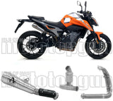 Complete Non-Catalytic Exhaust System With Sound Certification Pro-Race Titanium Titanium - Arrow Special Parts Compatible With Ktm 890 Duke R (2020-2023)