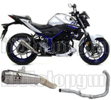 Complete Non-Catalytic Exhaust System With Sound Certification Pro-Race Nichrom Stainless Steel - Arrow Special Parts Compatible With Yamaha Mt-03 (2016-2017)