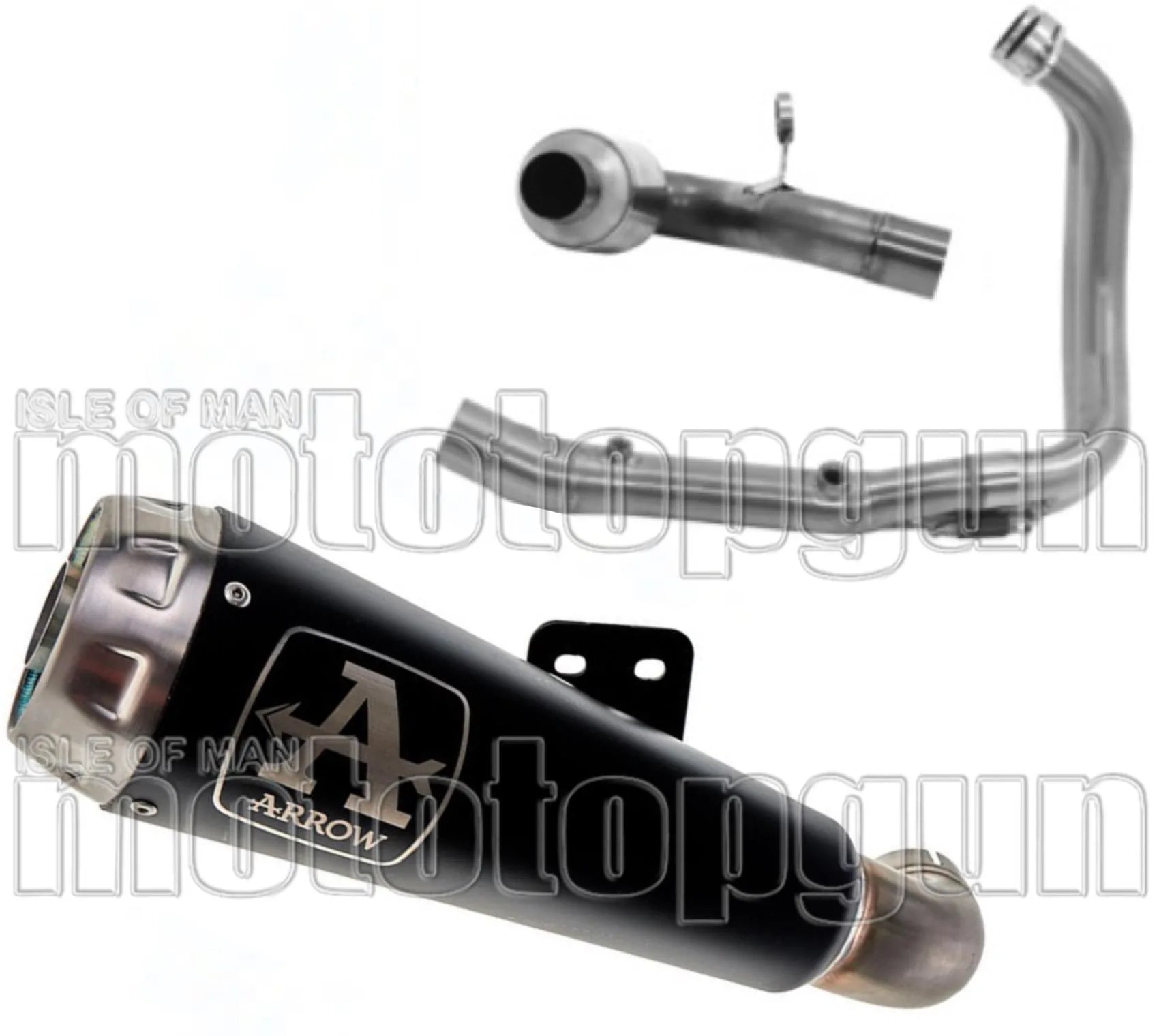 Complete Non-Catalytic Exhaust System With Sound Certification Pro-Race Black Nichrom Stainless Steel - Arrow Special Parts Compatible With Bmw F 900 R (2020-2024)