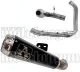 Complete Non-Catalytic Exhaust System With Sound Certification Pro-Race Black Nichrom Stainless Steel - Arrow Special Parts Compatible With Bmw F 900 Xr (2020-2024)