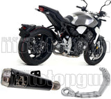 Complete Non-Catalytic Exhaust System With Sound Certification Pro-Race Black Nichrom Stainless Steel - Arrow Special Parts Compatible With Honda Cb 1000 R (2018-2024)