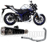 Complete Non-Catalytic Exhaust System With Sound Certification Pro-Race Black Nichrom Stainless Steel - Arrow Special Parts Compatible With Yamaha Yzf-R3 (2021-2024)