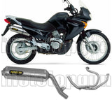 Complete Non-Catalytic Exhaust System With Sound Certification Race-Tech Aluminium Stainless Steel - Arrow Special Parts Compatible With Honda Xl 650 V Transalp (2000-2007)