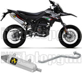 Complete Non-Catalytic Exhaust System With Sound Certification Thunder Aluminium Stainless Steel - Arrow Special Parts Compatible With Aprilia Rx - Sx 125 4T (2018-2020)