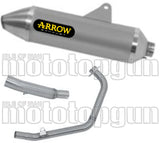 Complete Non-Catalytic Exhaust System With Sound Certification Thunder Aluminium Stainless Steel - Arrow Special Parts Compatible With Honda Crf 300 L (2021-2024)