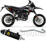 Complete Non-Catalytic Exhaust System With Sound Certification Thunder Black Aluminium Carbon - Arrow Special Parts Compatible With Um Dsr Ex 125 (2018-2020)