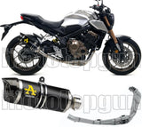 Complete Non-Catalytic Exhaust System With Sound Certification Thunder Black Aluminium Carbon - Arrow Special Parts Compatible With Honda Cbr 650 R (2019-2023)