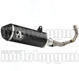 Complete Non-Catalytic Exhaust System With Sound Certification Urban Black Aluminium Stainless Steel Black - Arrow Special Parts Compatible With Piaggio Vespa Gts 125 Ie (2017-2018)