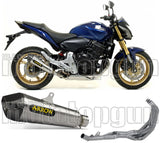 Complete Non-Catalytic Exhaust System With Sound Certification X-Kone Nichrom Carbon - Arrow Special Parts Compatible With Honda Cbr 600 F (2011-2013)