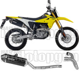 Complete Non-Catalytic Exhaust System With Sound Certification Explorer Black Aluminium Carby End Cap - Arrow Special Parts Compatible With Suzuki Dr-Z4S (2025-2026)
