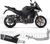 Complete Non-Catalytic Exhaust System With Sound Certification Indy-Race Evo Black Aluminium Carby End Cap - Arrow Special Parts Compatible With Bmw S 1000 Xr (2024-2026)
