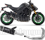 Complete Non-Catalytic Exhaust System With Sound Certification Indy-Race Evo Black Aluminium Carby End Cap - Arrow Special Parts Compatible With Kawasaki Z 1100 (2025-2026)