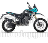 Complete Non-Catalytic Exhaust System With Sound Certification Indy-Race Evo Black Aluminium Carby End Cap - Arrow Special Parts Compatible With Kove Moto 800 X Pro (2025-2026)