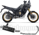 Complete Non-Catalytic Exhaust System With Sound Certification Indy-Race Evo Black Aluminium Carby End Cap - Arrow Special Parts Compatible With Voge Valico 800 Dsx Rally (2025-2026)