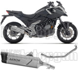 Complete Non-Catalytic Exhaust System With Sound Certification Indy-Race Evo Titanium Carby End Cap - Arrow Special Parts Compatible With Honda Nc 750 X (2025-2026)
