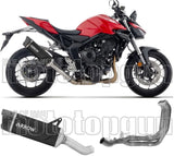 Complete Non-Catalytic Exhaust System With Sound Certification Indy-Race Evo Black Aluminium Carby End Cap - Arrow Special Parts Compatible With Honda Cb 1000 Hornet Sp (2025-2026)