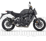 Complete Non-Catalytic Exhaust System With Sound Certification Indy-Race Evo Black Aluminium Carby End Cap - Arrow Special Parts Compatible With Yamaha Mt-09 Sp 35Kw (2024-2026)