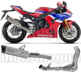 Complete Non-Catalytic Exhaust System With Sound Certification Indy-Race Evo Titanium Carby End Cap - Arrow Special Parts Compatible With Honda Cbr 1000 Rr - R (2024-2026)