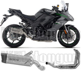 Complete Non-Catalytic Exhaust System With Sound Certification Indy-Race Evo Titanium Carby End Cap - Arrow Special Parts Compatible With Kawasaki Ninja 1100 Sx (2025-2026)