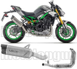 Complete Non-Catalytic Exhaust System With Sound Certification Indy-Race Evo Full Titanium Carby End Cap - Arrow Special Parts Compatible With Kawasaki Z900 (2025-2026)