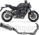 Complete Non-Catalytic Exhaust System With Sound Certification Indy-Race Evo Titanium Carby End Cap - Arrow Special Parts Compatible With Yamaha Mt-09 35Kw (2024-2026)