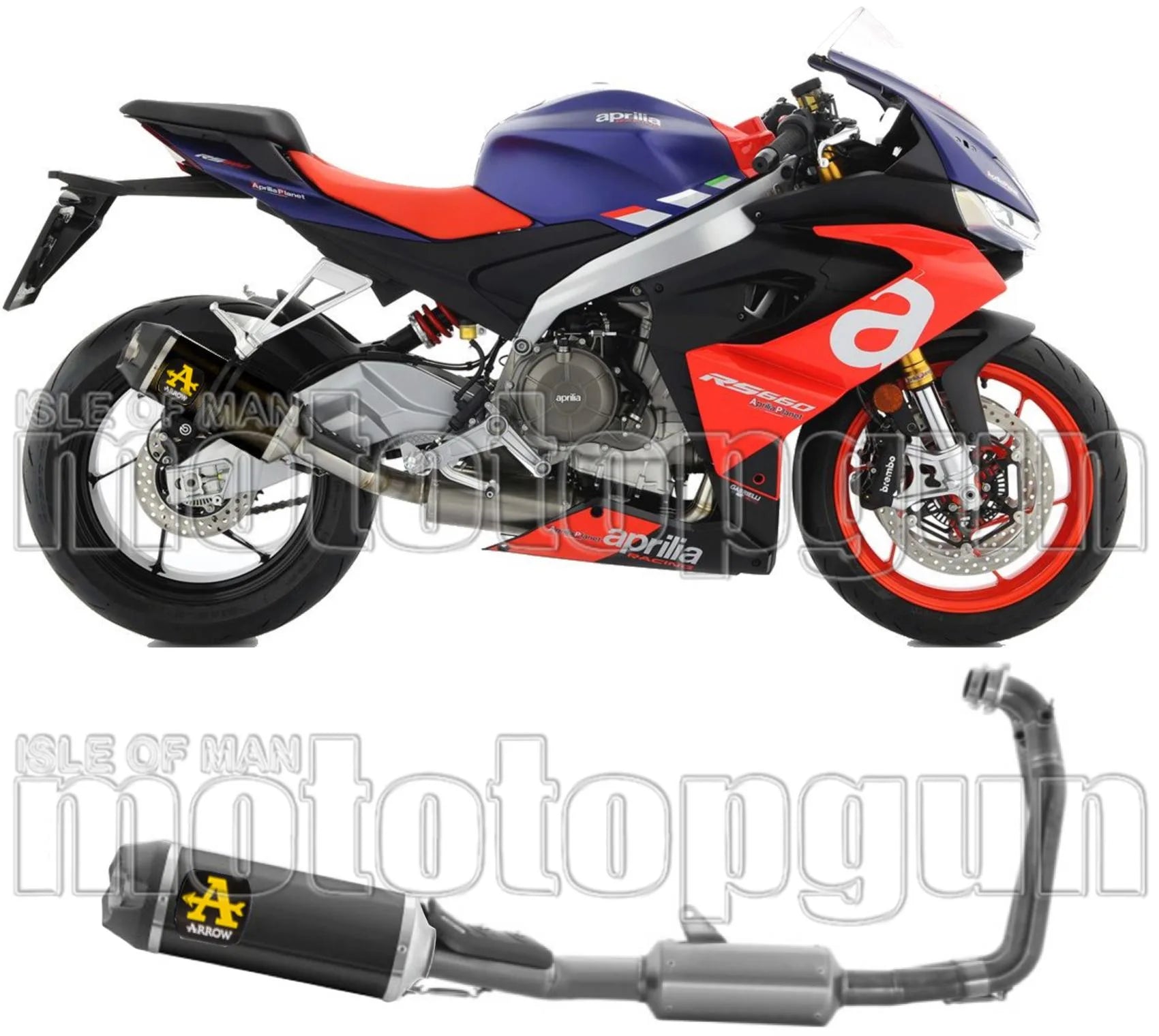 Complete Non-Catalytic Exhaust System With Sound Certification Indy-Race Black Aluminium Carbon - Arrow Special Parts Compatible With Aprilia Tuono 660 (2021-2024)
