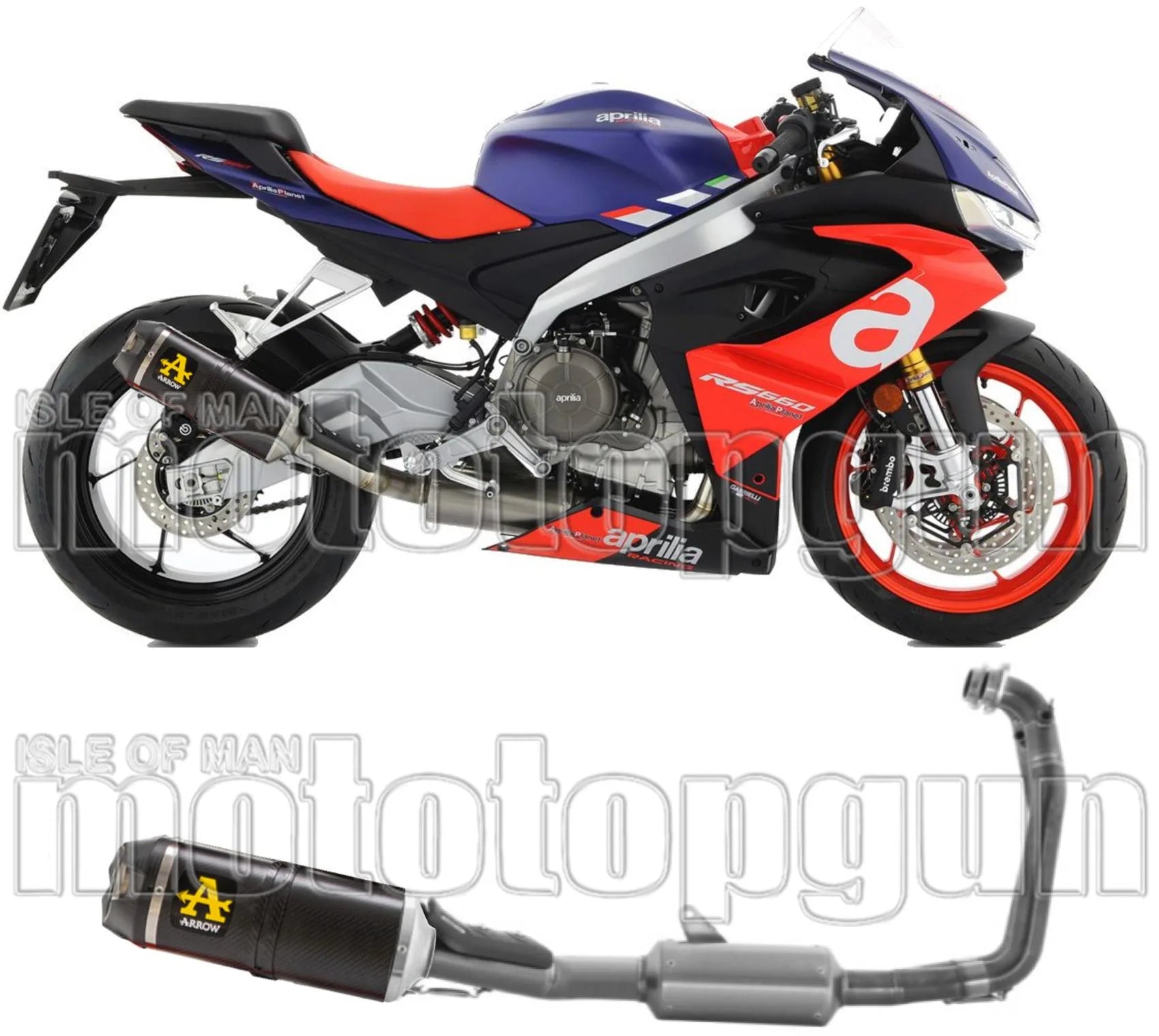 Complete Catalytic Exhaust System With Sound Certification Indy-Race Carbon Carbon - Arrow Special Parts Compatible With Aprilia Tuono 660 (2021-2024)