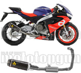 Complete Catalytic Exhaust System With Sound Certification Indy-Race Carbon Carbon - Arrow Special Parts Compatible With Aprilia Rs 660 (2020-2024)