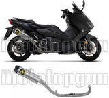 Complete Non-Catalytic Exhaust System With Sound Certification Indy-Race Titanium Carbon - Arrow Special Parts Compatible With Yamaha Xp 560 T-Max (2020-2024)
