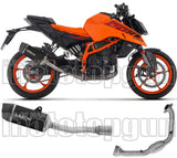 Complete Non-Catalytic Exhaust System With Sound Certification Indy-Race Black Aluminium Carbon - Arrow Special Parts Compatible With Ktm 390 Duke (2024-2026)