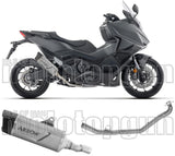 Complete Non-Catalytic Exhaust System With Sound Certification Indy-Race Evo Titanium Carby End Cap - Arrow Special Parts Compatible With Honda Forza 750 (2025-2026)