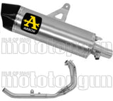 Complete Non-Catalytic Exhaust System With Sound Certification Maxi Race-Tech Aluminium Carbon - Arrow Special Parts Compatible With Honda Crf 1100 L Africa Twin (2024-2026)
