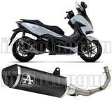 Complete Non-Catalytic Exhaust System With Sound Certification Urban Black Aluminium Black Aluminium - Arrow Special Parts Compatible With Honda Forza 125 (2021-2024)