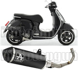 Complete Non-Catalytic Exhaust System With Sound Certification Urban Black Aluminium Black Aluminium - Arrow Special Parts Compatible With Piaggio Vespa Gts 300 (2021-2024)