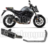 Complete Non-Catalytic Exhaust System With Sound Certification Pista Black Aluminium Steel End Cap - Arrow Special Parts Compatible With Honda Cb 750 Hornet (2023-2024)