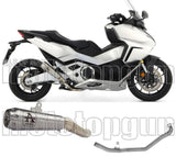 Complete Non-Catalytic Exhaust System With Sound Certification Pro-Race Aluminium Carbon - Arrow Special Parts Compatible With Honda Forza 750 (2021-2023)