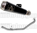 Complete Non-Catalytic Exhaust System With Sound Certification Pro-Race Black Aluminium Carbon - Arrow Special Parts Compatible With Honda Forza 750 (2021-2023)