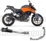 Complete Non-Catalytic Exhaust System With Sound Certification Pro-Race Black Nichrom - Arrow Special Parts Compatible With Ktm 125 Duke (2024-2026)