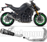 Complete Non-Catalytic Exhaust System With Sound Certification Pro-Race Black Stainless Steel Steel End Cap - Arrow Special Parts Compatible With Kawasaki Z 1100 (2025-2026)