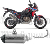 Complete Non-Catalytic Exhaust System With Sound Certification Sonora Titanium Carbon - Arrow Special Parts Compatible With Honda Crf 1100 L Africa Twin (2024-2026)