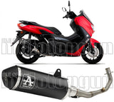 Complete Catalytic Exhaust System With Sound Certification Urban Black Aluminium Stainless Steel Black - Arrow Special Parts Compatible With Yamaha N-Max 125 (2021-2024)