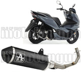 Complete Catalytic Exhaust System With Sound Certification Urban Black Aluminium Stainless Steel Black - Arrow Special Parts Compatible With Honda Pcx 125 (2021-2024)