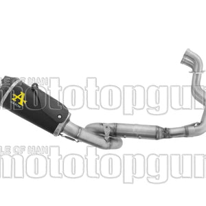 Complete Non-Catalytic Exhaust System With Sound Certification Works Black Aluminium Carby End Cap - Arrow Special Parts Compatible With Suzuki Gsx 8S (2023-2024)
