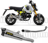 Complete Non-Catalytic Exhaust System With Sound Certification X-Kone Nichrom Carbon - Arrow Special Parts Compatible With Honda Msx 125 Grom (2021-2024)
